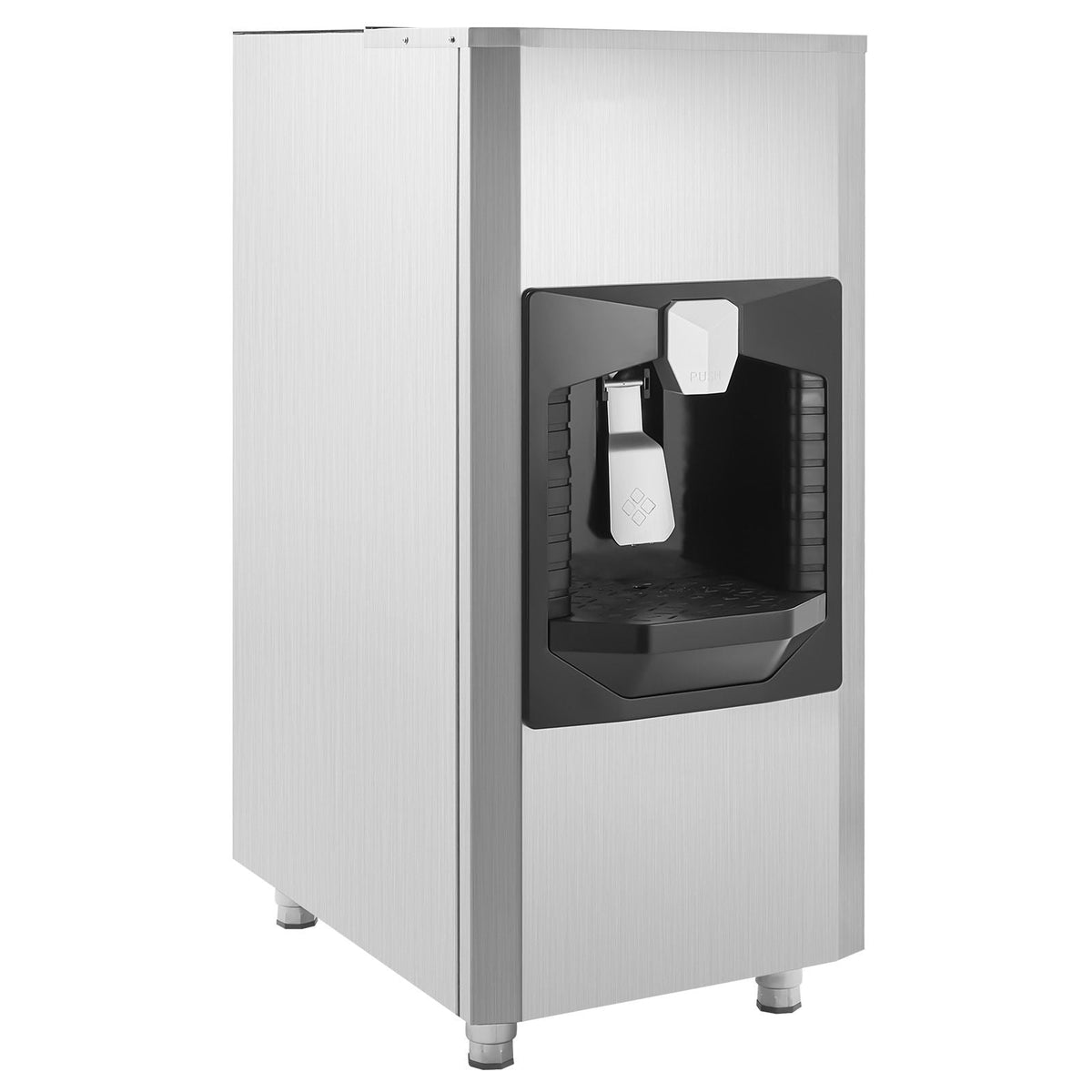 Ice Dispenser, Ice Storage Bin with 180 Lbs Storage Capacity, 20 Lbs/Min Automatic Ice Dispensing with Crusher, Height Adjustable Feet, for Commercial Ice Maker Machine, Restaurant and Hotel