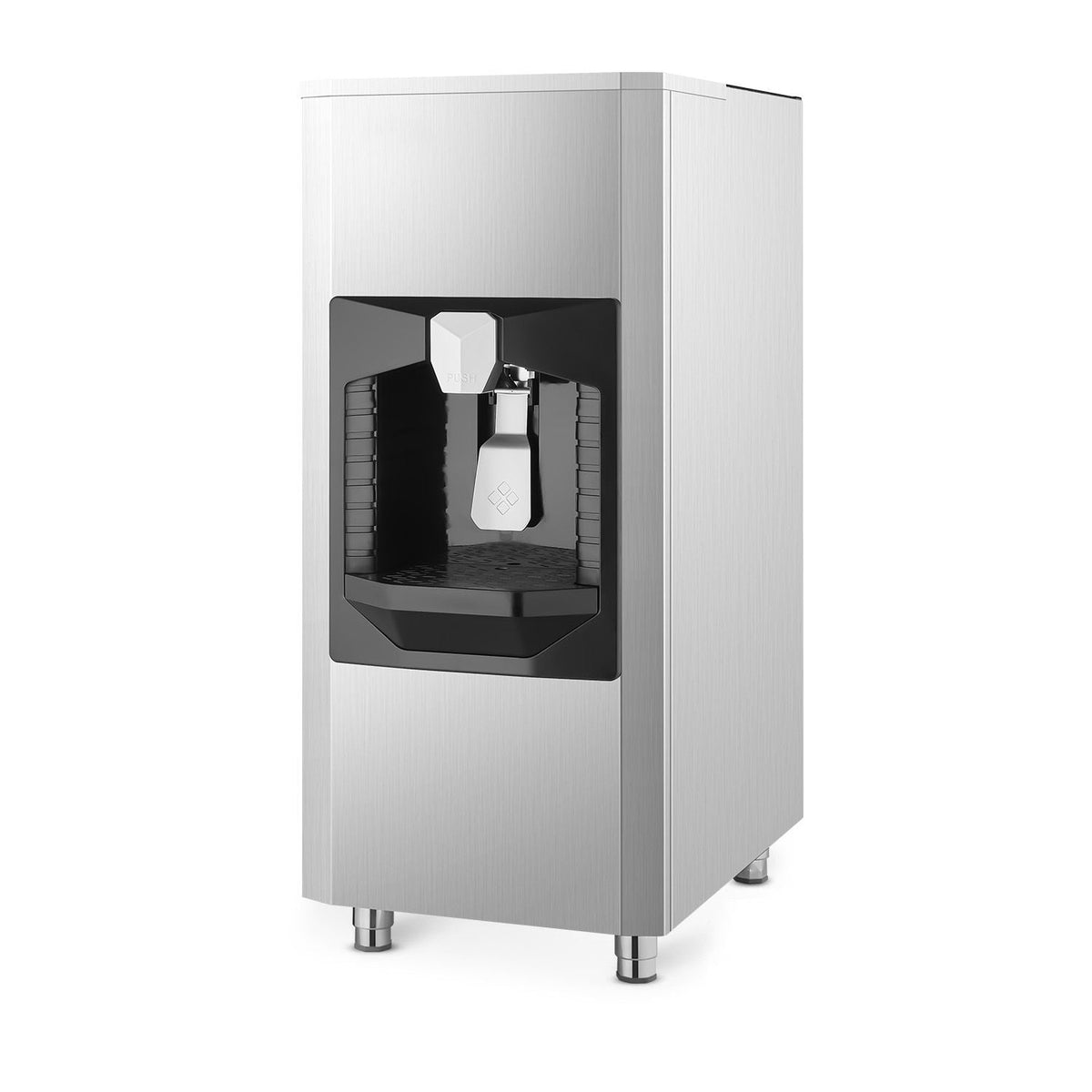 Ice Dispenser, Ice Storage Bin with 180 Lbs Storage Capacity, 20 Lbs/Min Automatic Ice Dispensing with Crusher, Height Adjustable Feet, for Commercial Ice Maker Machine, Restaurant and Hotel