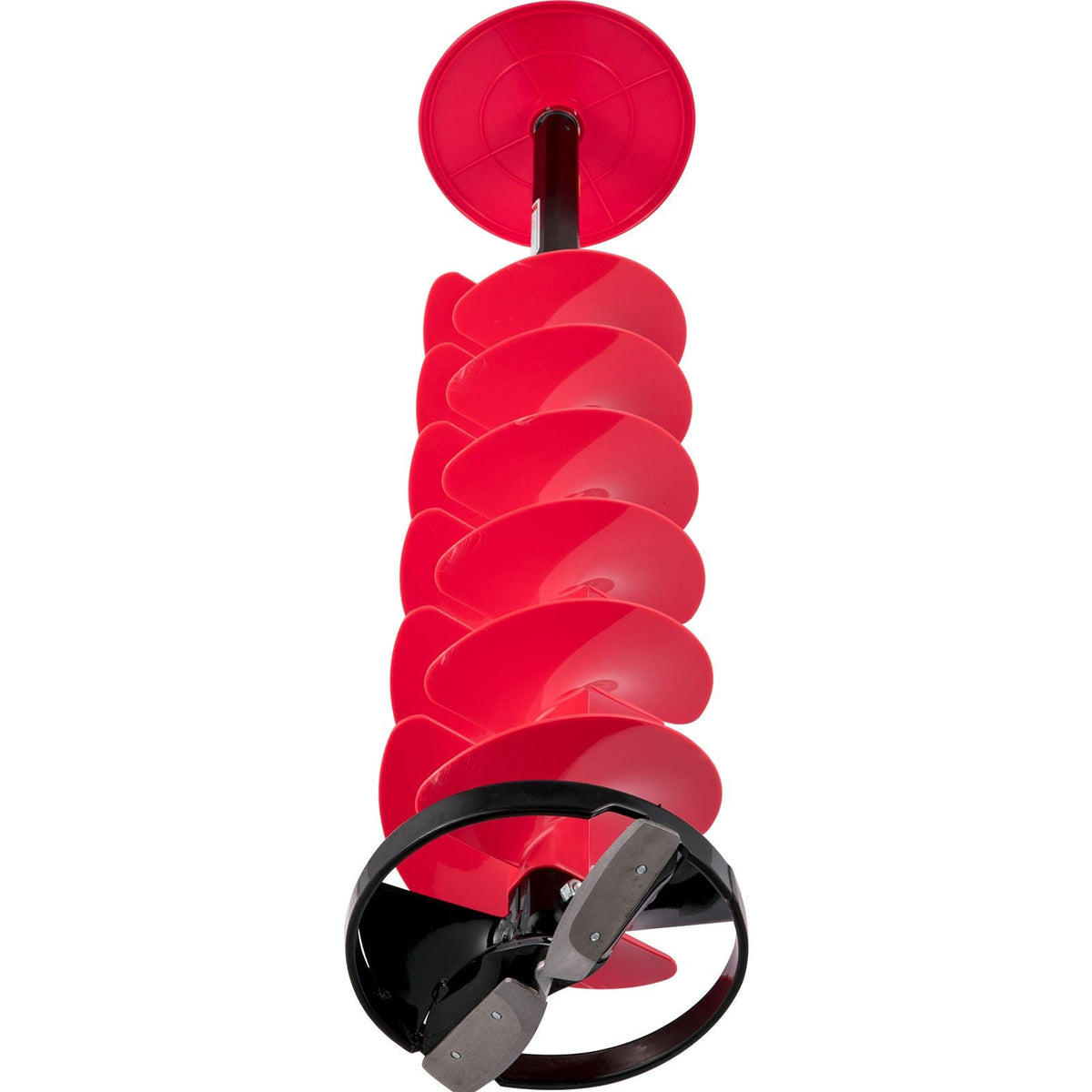 Ice Drill Auger, 6\" Diameter Nylon Ice Auger, 39\" Length Ice Auger Bit,Auger Drill with 11.8\" Extension Rod,Auger Bit with Drill Adapter,Top Plate & Blade Guard for Ice Fishing Ice Burrowing