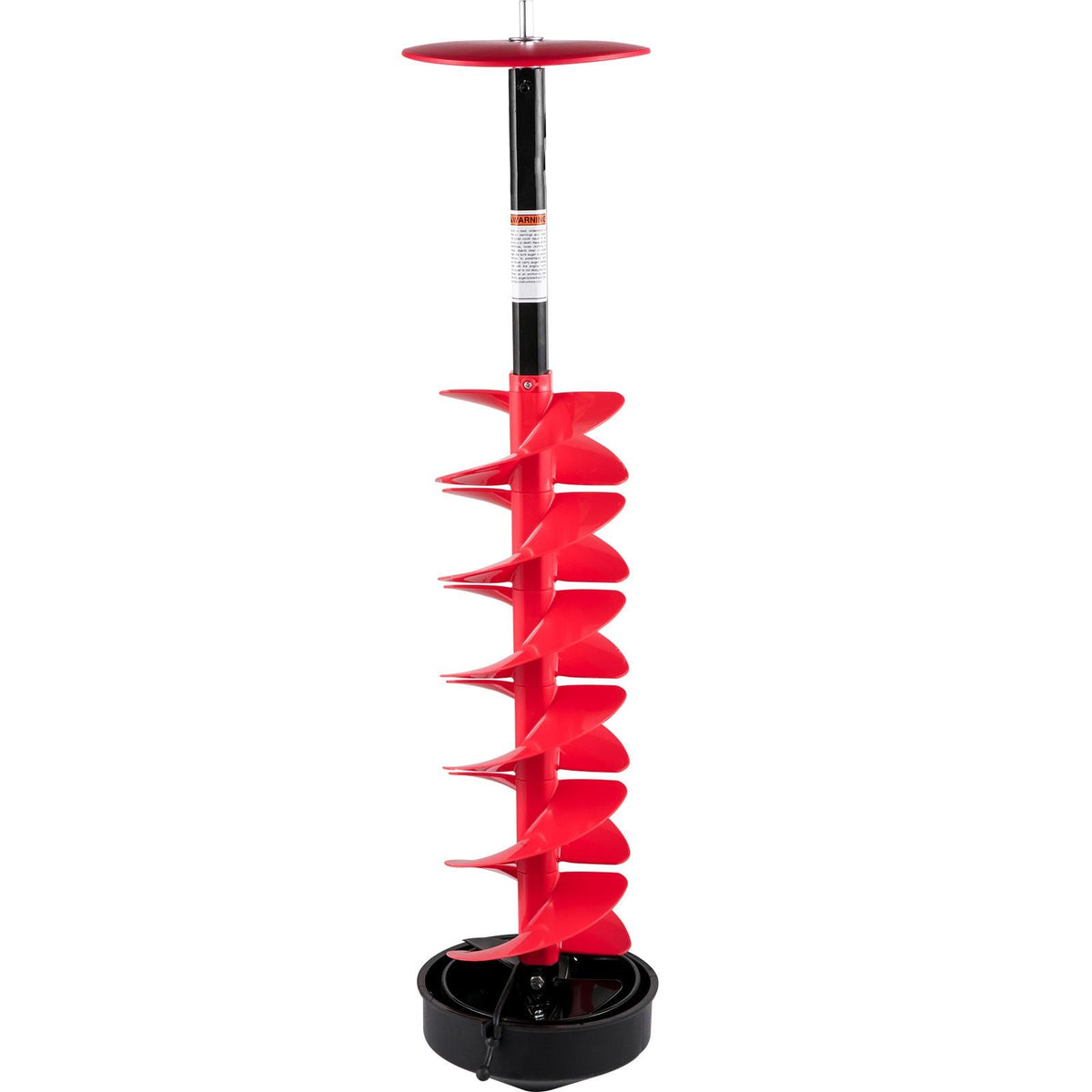 Ice Drill Auger, 6\" Diameter Nylon Ice Auger, 39\" Length Ice Auger Bit,Auger Drill with 11.8\" Extension Rod,Auger Bit with Drill Adapter,Top Plate & Blade Guard for Ice Fishing Ice Burrowing