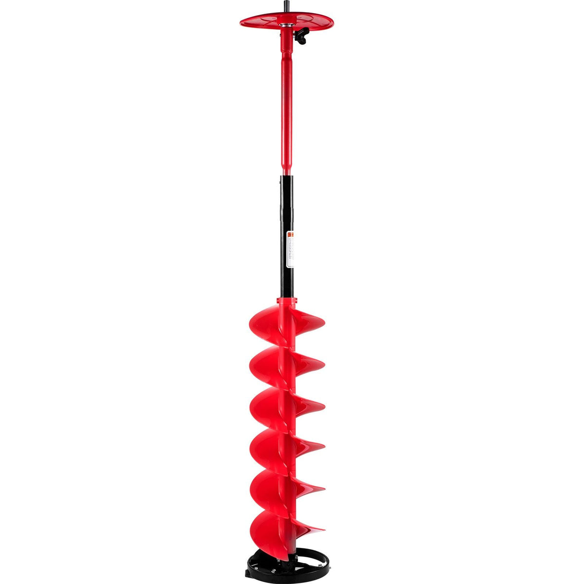 Ice Drill Auger, 6\" Diameter Nylon Ice Auger, 39\" Length Ice Auger Bit,Auger Drill with 11.8\" Extension Rod,Auger Bit with Drill Adapter,Top Plate & Blade Guard for Ice Fishing Ice Burrowing