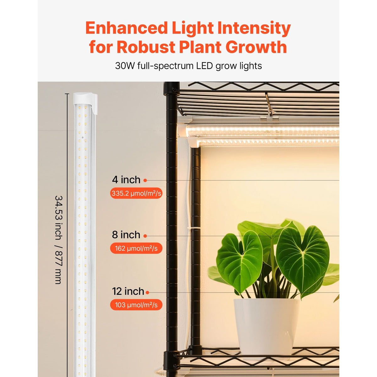 Indoor Greenhouse with Grow Light, 59 in Tall 4-Tier Plant Stand with Clear Cover, Timer & Hygrometer, 180W Full Spectrum Grow Lights, Metal Lighted Plants Shelf Holder for Indoor Plants