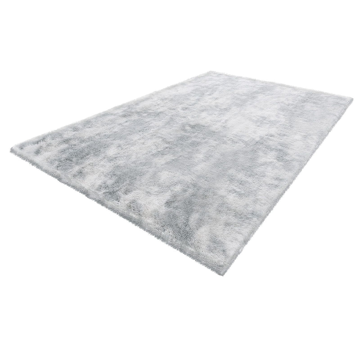 Indoor Plush Area Rugs, 6 x 9 ft Soft Plush Carpet, Furry Shag Area Rugs for Living Room, Bedroom, Modern Home Decor Aesthetic Long-Pile Rug, Non-Shedding, Slip-Resistant, Tie-Dye Light Gray