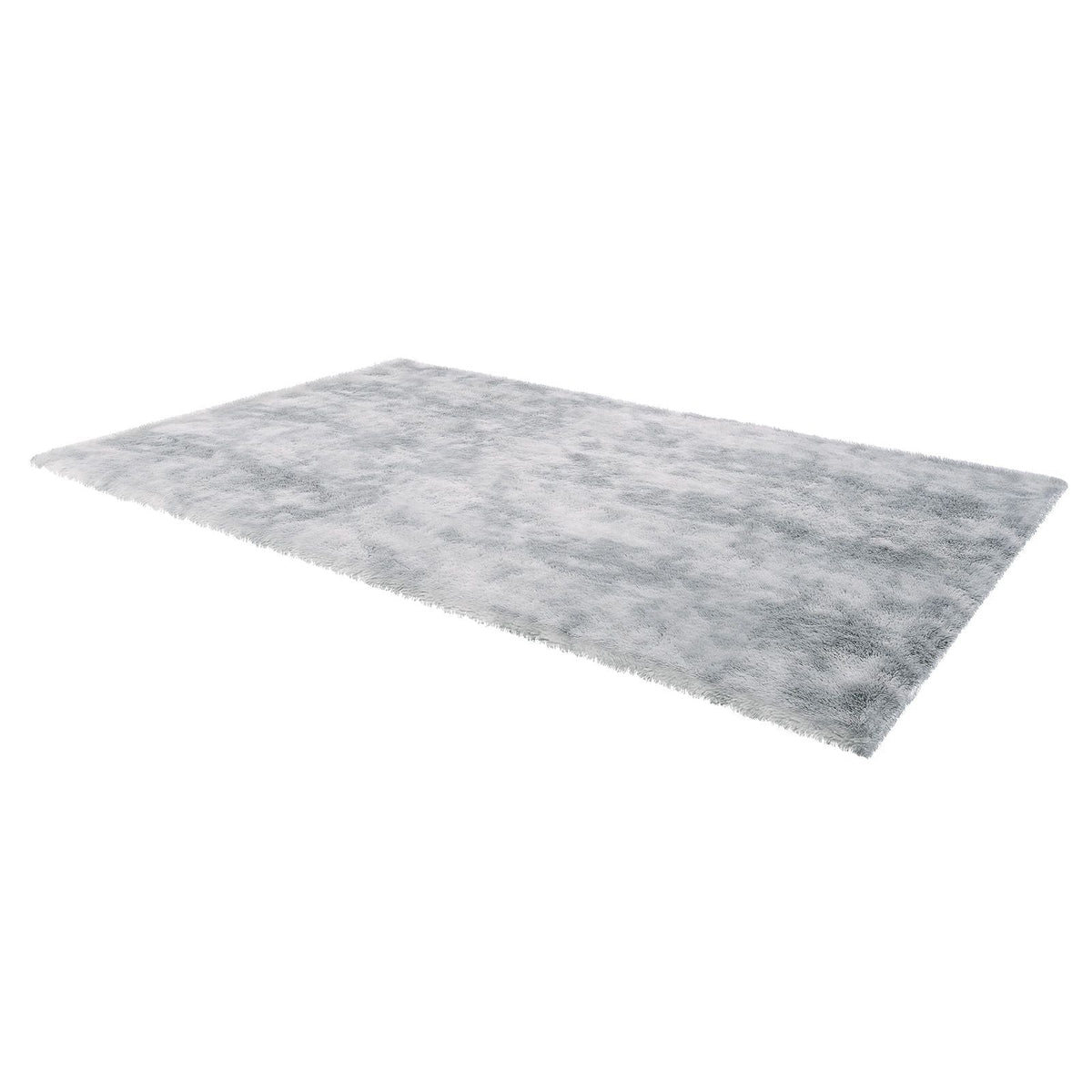 Indoor Plush Area Rugs, 6 x 9 ft Soft Plush Carpet, Furry Shag Area Rugs for Living Room, Bedroom, Modern Home Decor Aesthetic Long-Pile Rug, Non-Shedding, Slip-Resistant, Tie-Dye Light Gray