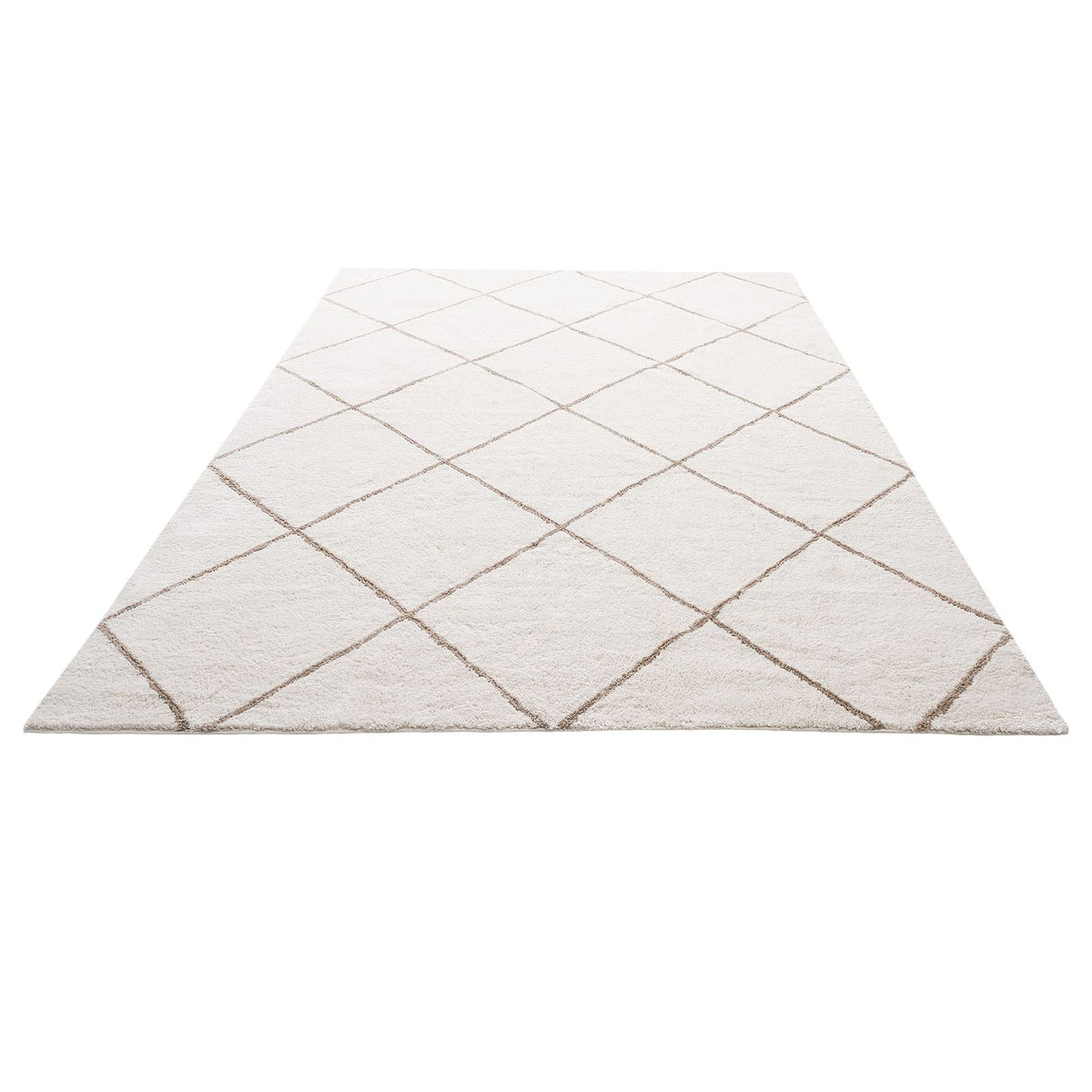Indoor Plush Area Rugs, 8 x 10 ft Plush Carpet, Area Rugs Furry with Long Plushs Pile, Thick & Durable High-Pile Rug for High-Traffic Areas, Bedroom, Non-Shedding & Non-Slip Backing, Beige