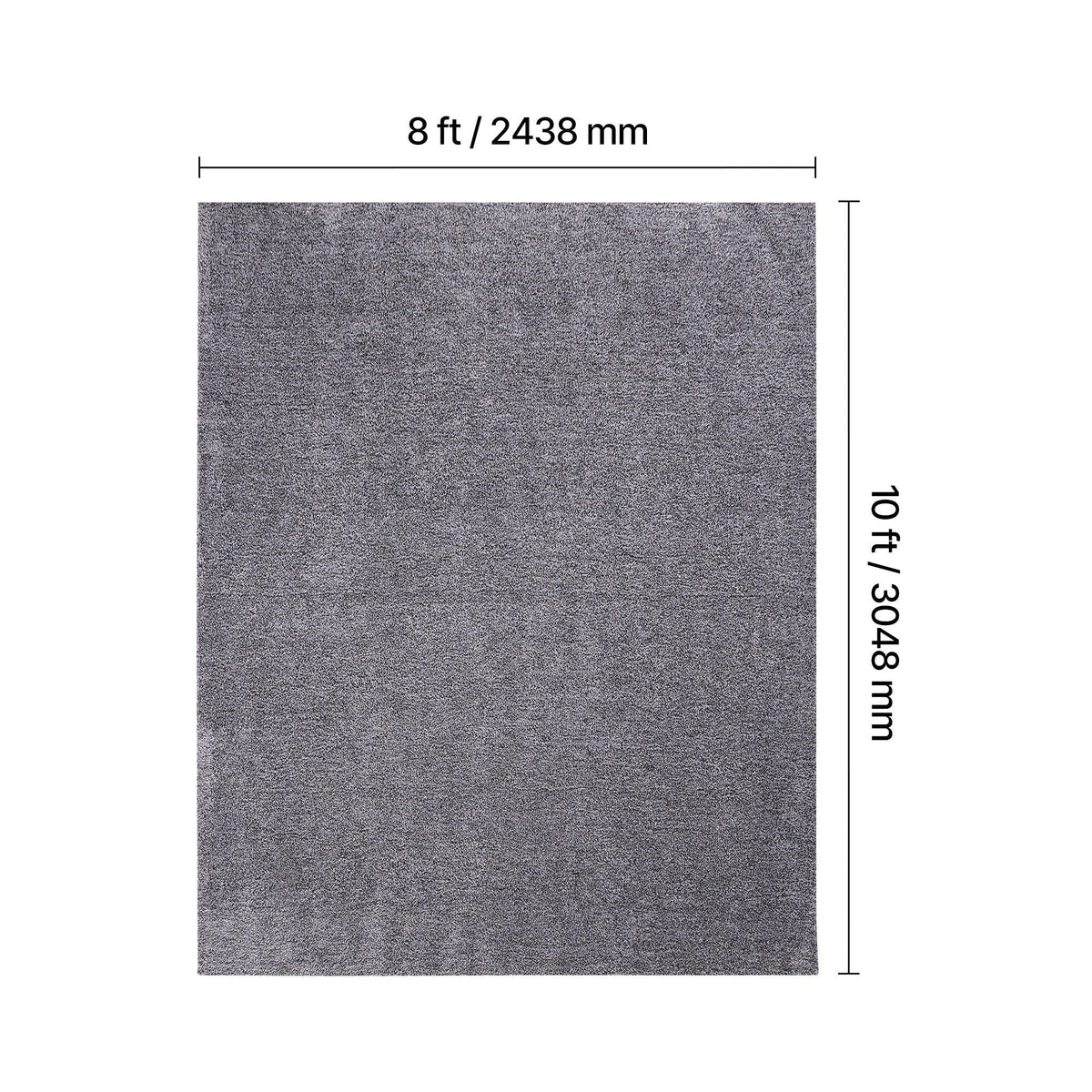 Indoor Plush Area Rugs, 8 x 10 ft Plush Carpet, Area Rugs Furry with Long Plushs Pile, Thick & Durable High-Pile Rug for High-Traffic Areas, Non-Shedding & Non-Slip Backing, Blue-Gray