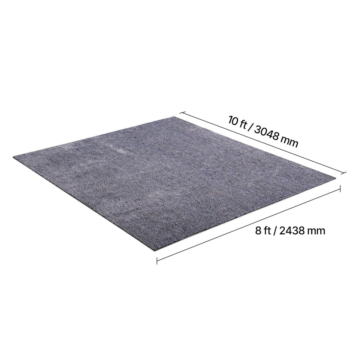 Indoor Plush Area Rugs, 8 x 10 ft Plush Carpet, Area Rugs Furry with Long Plushs Pile, Thick & Durable High-Pile Rug for High-Traffic Areas, Non-Shedding & Non-Slip Backing, Blue-Gray