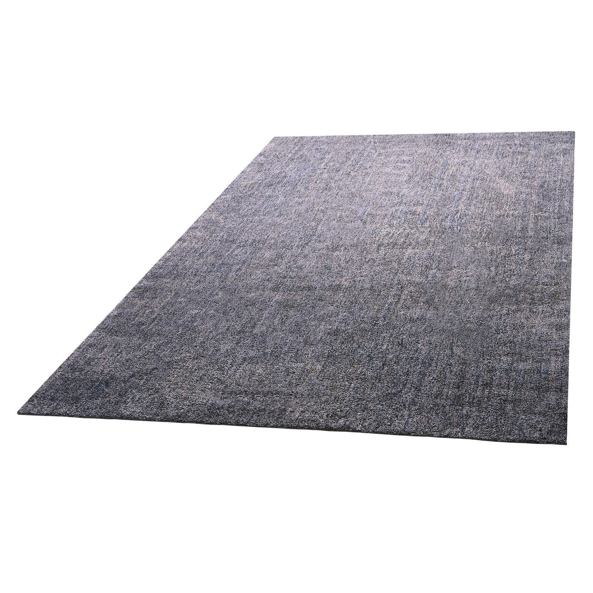 Indoor Plush Area Rugs, 9 x 12 ft Plush Carpet, Area Rugs Furry with Long Plushs Pile, Thick & Durable High-Pile Rug for High-Traffic Areas, Non-Shedding & Non-Slip Backing, Blue-Gray