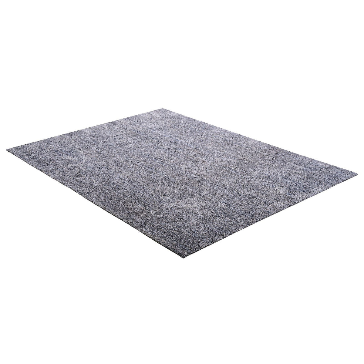 Indoor Plush Area Rugs, 9 x 12 ft Plush Carpet, Area Rugs Furry with Long Plushs Pile, Thick & Durable High-Pile Rug for High-Traffic Areas, Non-Shedding & Non-Slip Backing, Blue-Gray