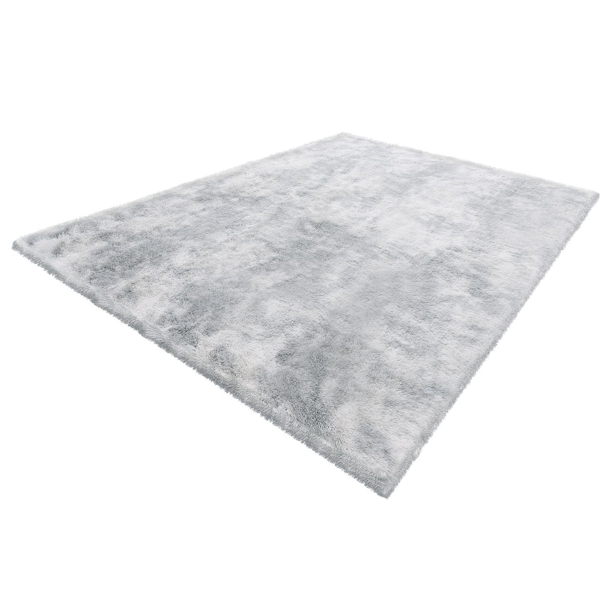 Indoor Plush Area Rugs, 9 x 12 ft Soft Plush Carpet, Furry Shag Area Rugs for Living Room, Bedroom, Modern Home Decor Aesthetic Long-Pile Rug, Non-Shedding, Slip-Resistant, Tie-Dye Light Gray