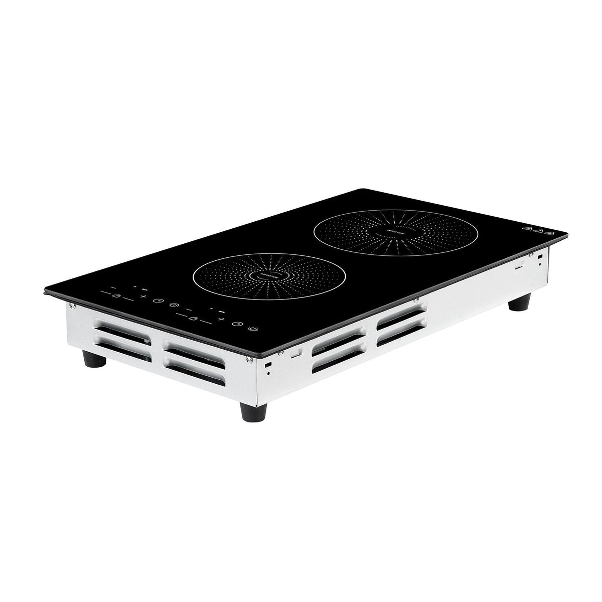 Induction Cooktop 12inch 2 Burners Built-in Electric Stove 110V 1800W, Countertop Induction Burner, with 9 Power Levels, LED Touch Screen, Ceramic Glass Surface, Child Lock, for Kitchen, RV