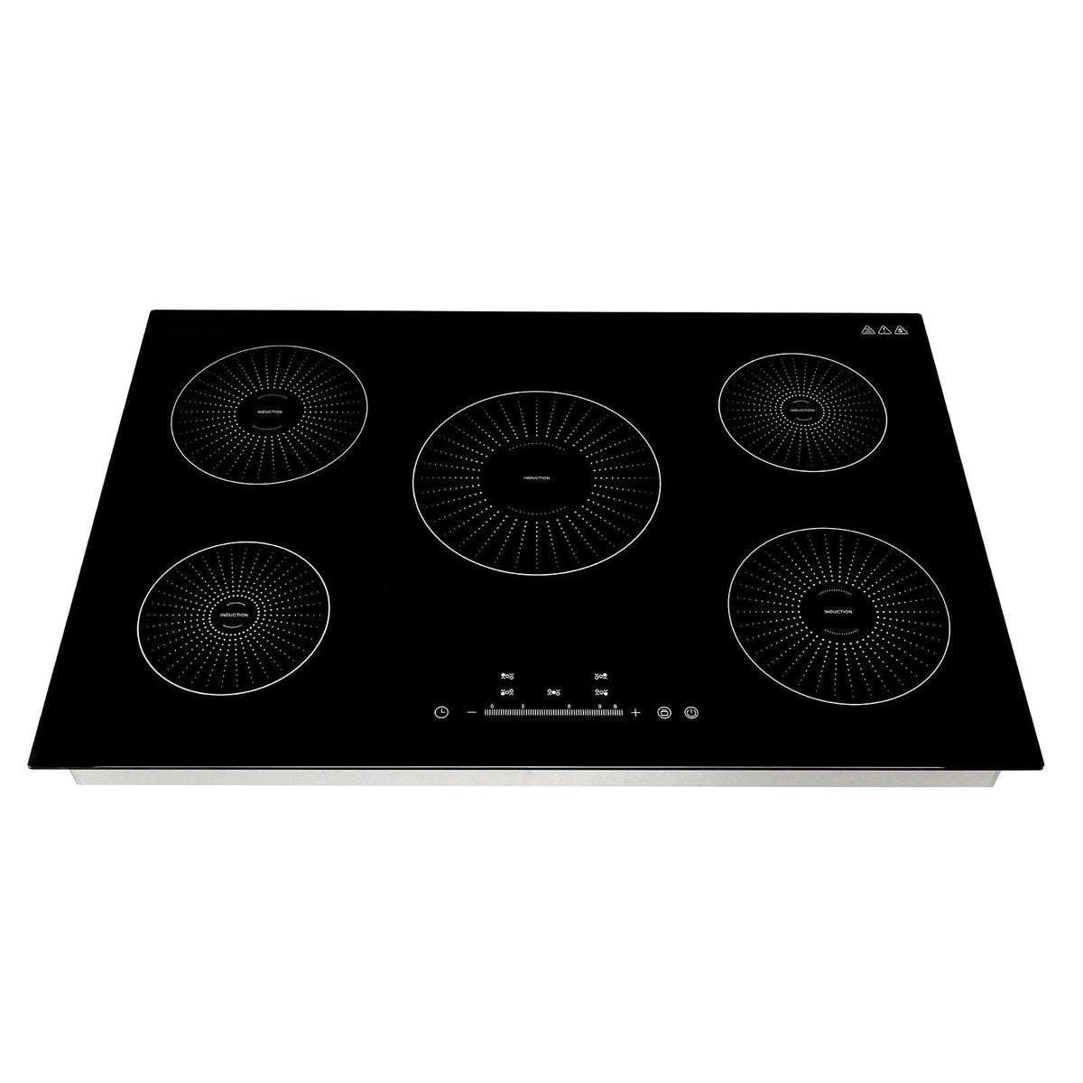 Induction Cooktop 30inch 5 Burners Built-in Electric Stove 220V 9200W, Induction Burner for Kitchen, with 9 Power Levels, LED Touch Screen, Ceramic Glass Surface, Child Lock