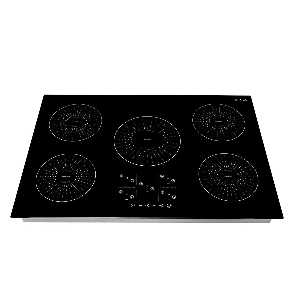 Induction Cooktop 30inch 5 Burners Built-in Electric Stove 220V 9200W, Induction Burner for Kitchen, with 9 Power Levels, LED Touch Screen, Ceramic Glass Surface, Child Lock