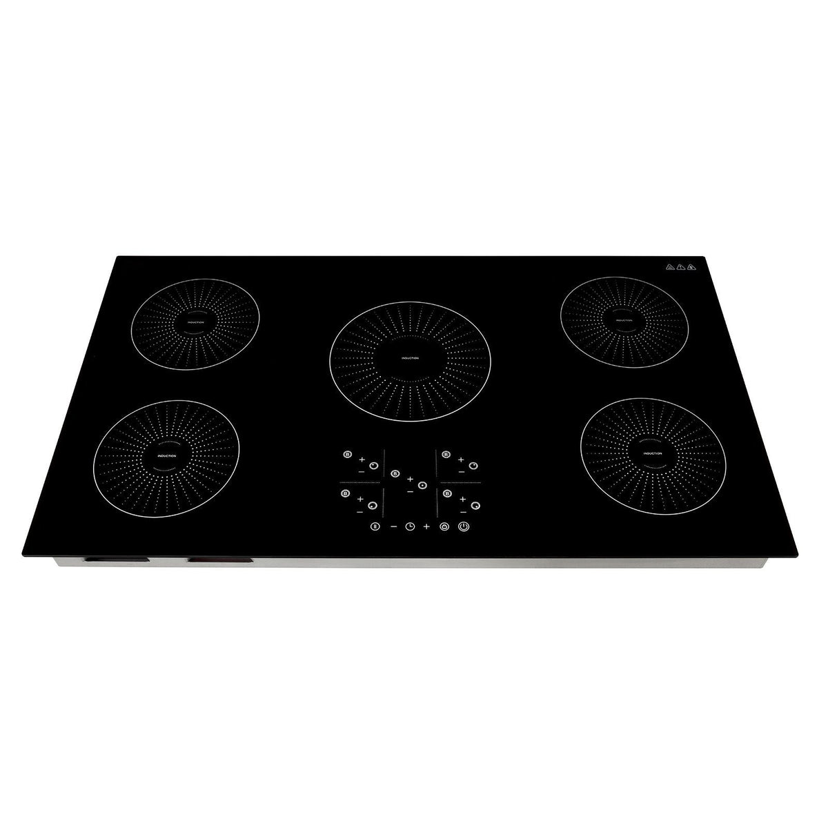 Induction Cooktop 36inch 5 Burners Built-in Electric Stove 220V 9200W, Induction Burner for Kitchen, with 9 Power Levels, LED Touch Screen, Ceramic Glass Surface, Child Lock