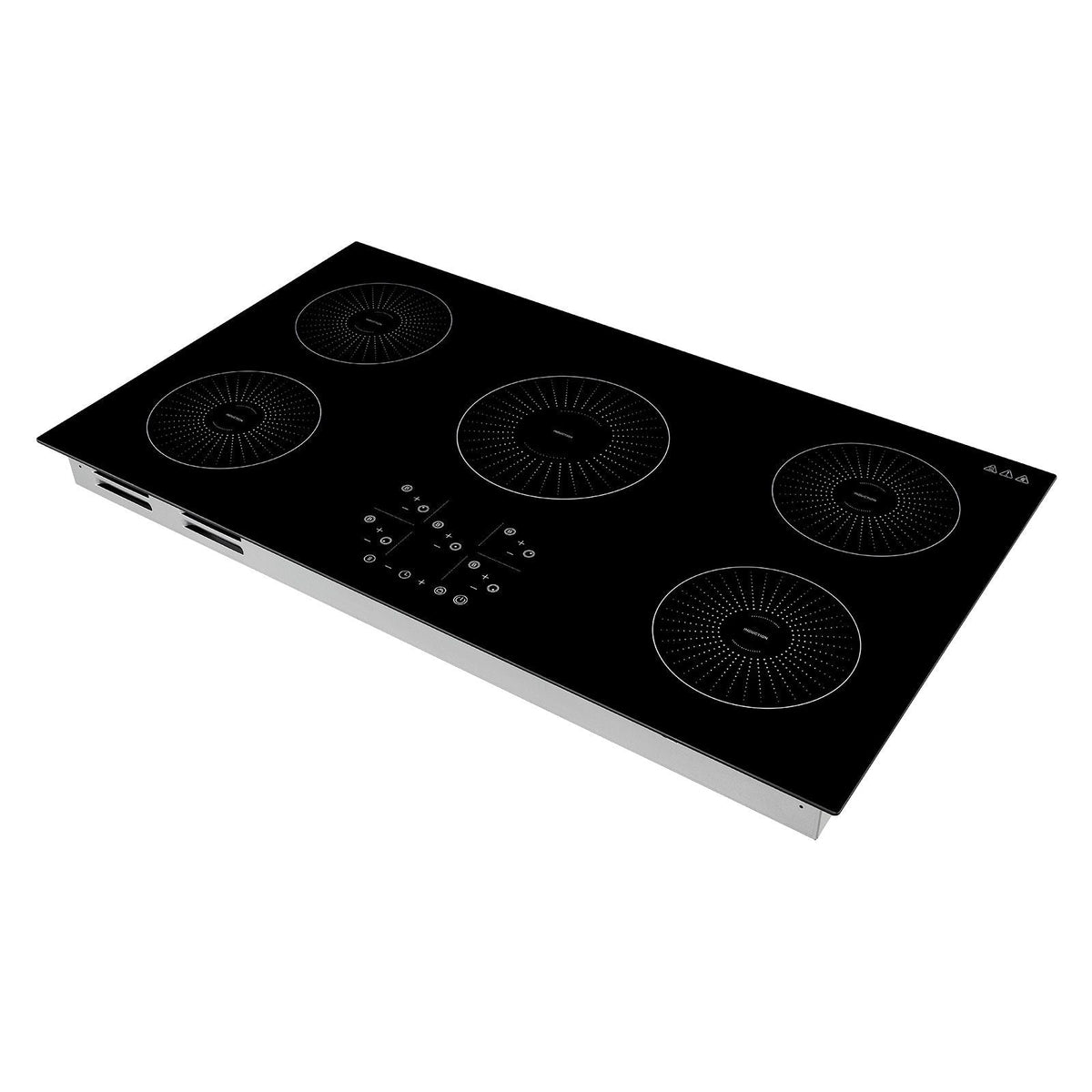 Induction Cooktop 36inch 5 Burners Built-in Electric Stove 220V 9200W, Induction Burner for Kitchen, with 9 Power Levels, LED Touch Screen, Ceramic Glass Surface, Child Lock