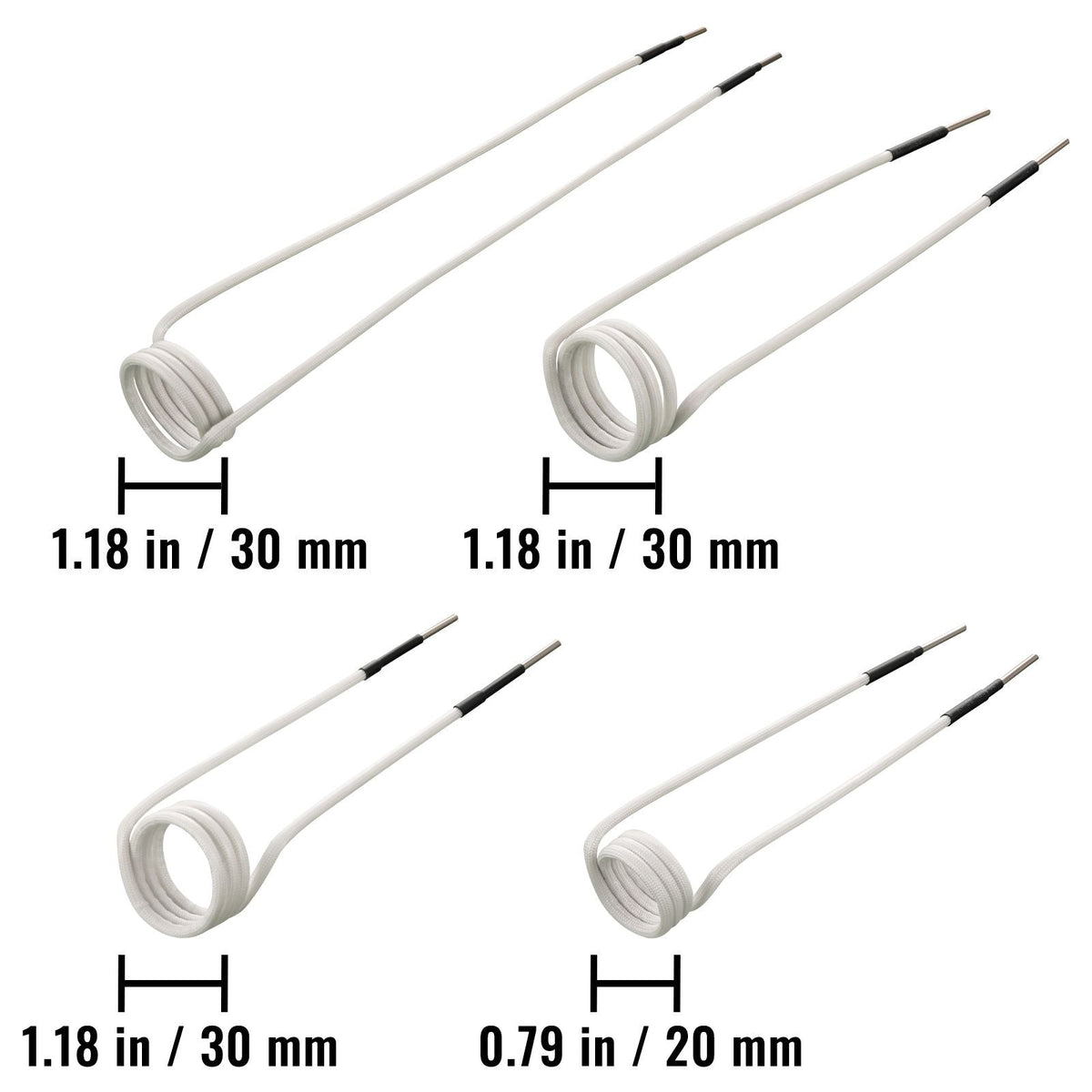 Induction Heater Coil Kit 8PCS Most Used Induction Heater Coils with Varying Lengths, Heat Resistant Induction Heater Tool with Flexibility and Long Lifespan For Removing Rusty Bolts and Nuts