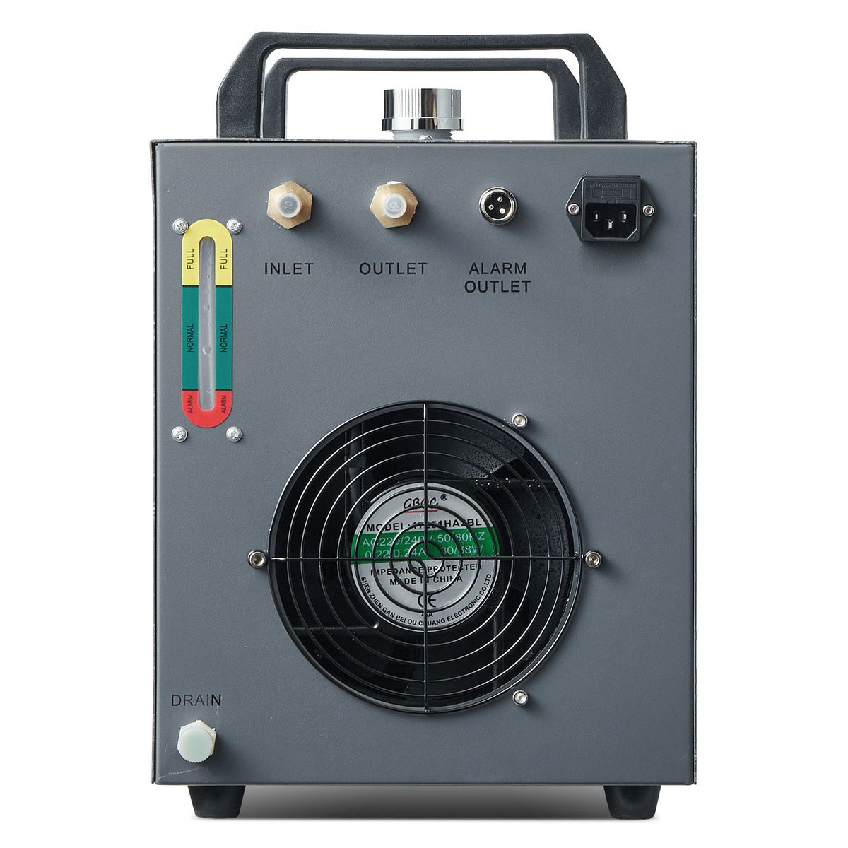 Industrial Water Chiller, CW-3000, 80W Air-Cooled Industrial Water Cooler Cooling System with 12 L Water Tank Capacity 12 L/min Maximum Flow Rate, for Laser Engraving Machine Cooling Machine