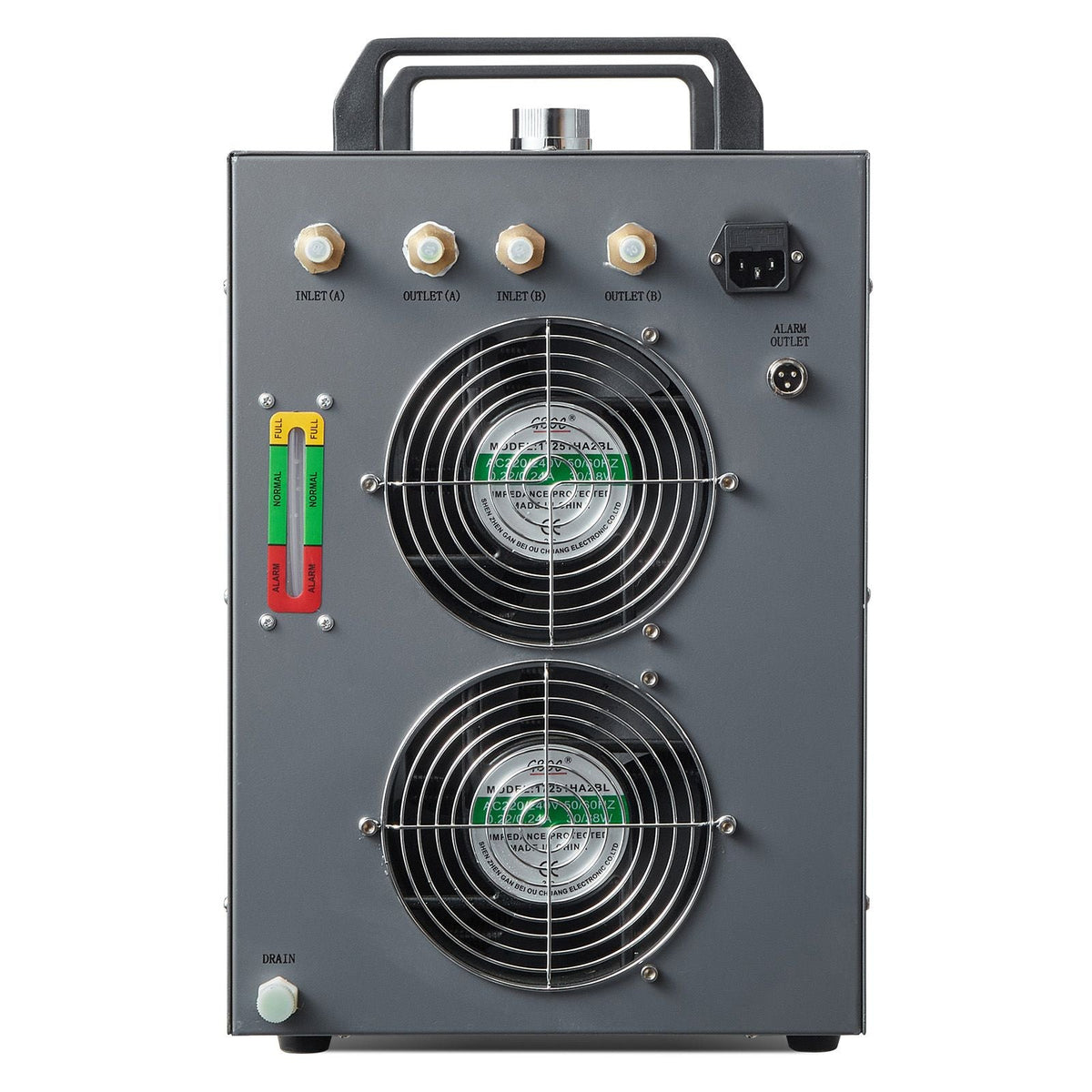 Industrial Water Chiller, CW-5202, Industrial Water Cooler Cooling System with Built-in Compressor 7L Water Tank Capacity 18 L/min Max Flow Rate, for CO2 Laser Engraving Machine Cooling Machine
