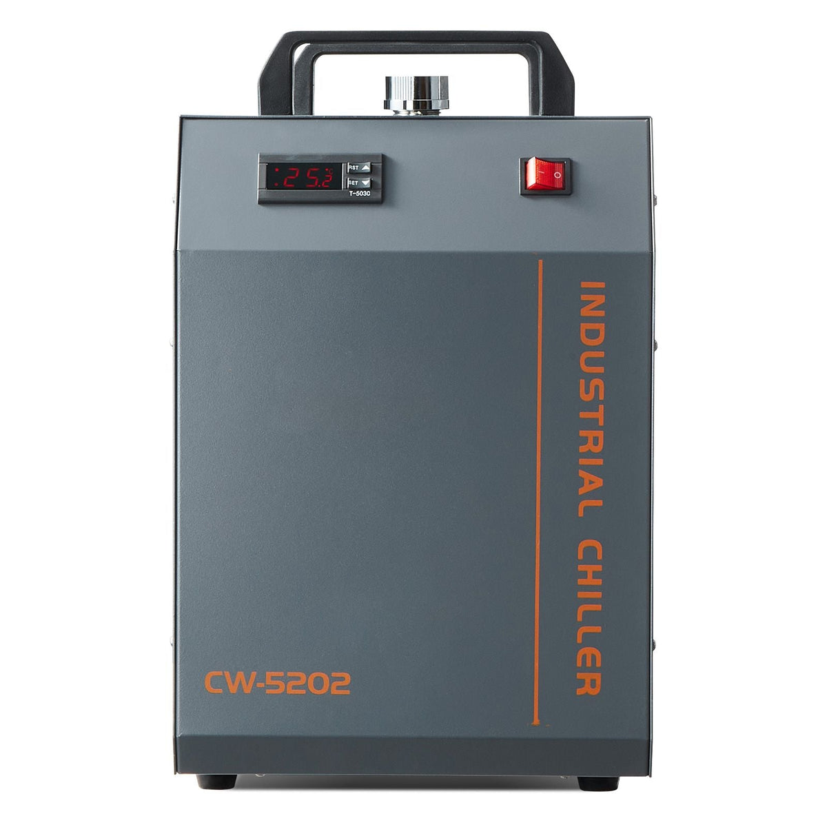 Industrial Water Chiller, CW-5202, Industrial Water Cooler Cooling System with Built-in Compressor 7L Water Tank Capacity 18 L/min Max Flow Rate, for CO2 Laser Engraving Machine Cooling Machine