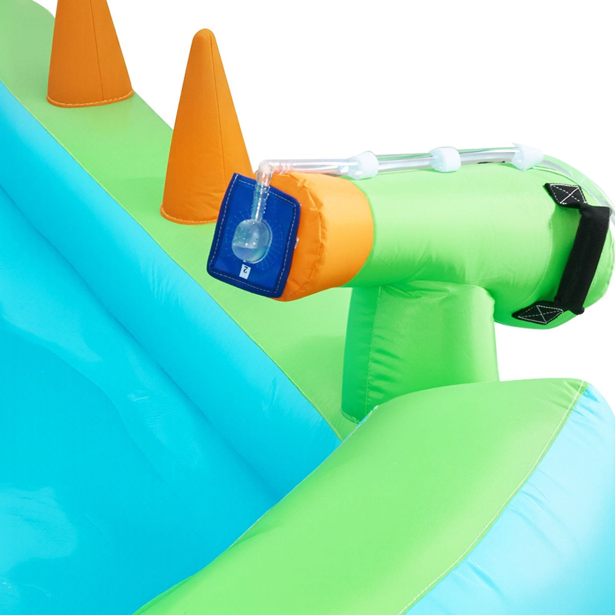 Inflatable Bounce House, 11.3 x 12.3 x 7.0 ft Inflatable Bounce House Water Slide, Bouncer Castle with Castle Bounces, Basketball Hoop, Splash Pool & Water Ring Toss, for 3 to 4 Kids Ages 3 to 8