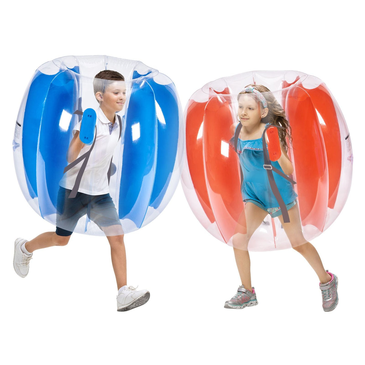 Inflatable Bumper Balls 2-Pack, 3FT/0.9M Body Sumo Zorb Balls for Kids & Teens, Durable PVC Human Hamster Bubble Balls for Outdoor Team Gaming Play, Bumper Bopper Toys for Playground, Yard, Par