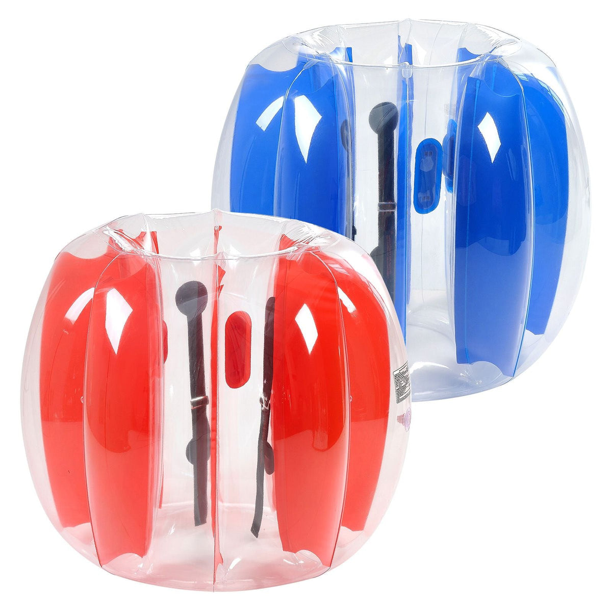 Inflatable Bumper Balls 2-Pack, 4FT/1.2M Body Sumo Ball, Durable Thick PVC Human Hamster Bubble Knocker for Outdoor Sports Team Gaming Play, Bopper Toy for Garden Yard Park, Red & Blue