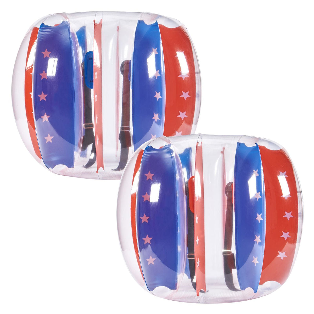 Inflatable Bumper Balls 2-Pack, 4FT/1.2M Body Sumo Zorb Balls for Kids & Teens, Durable PVC Human Hamster Bubble Balls for Outdoor Team Gaming Play, Bumper Bopper Toys for Playground, Yard, Park