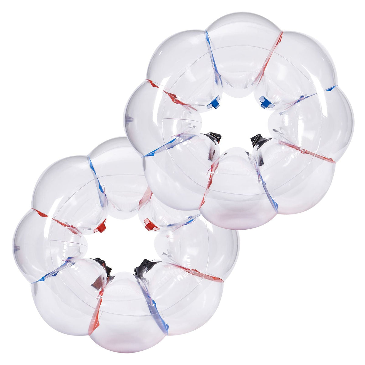 Inflatable Bumper Balls 2-Pack, 4FT/1.2M Body Sumo Zorb Balls for Kids & Teens, Durable PVC Human Hamster Bubble Balls for Outdoor Team Gaming Play, Bumper Bopper Toys for Playground, Yard, Park