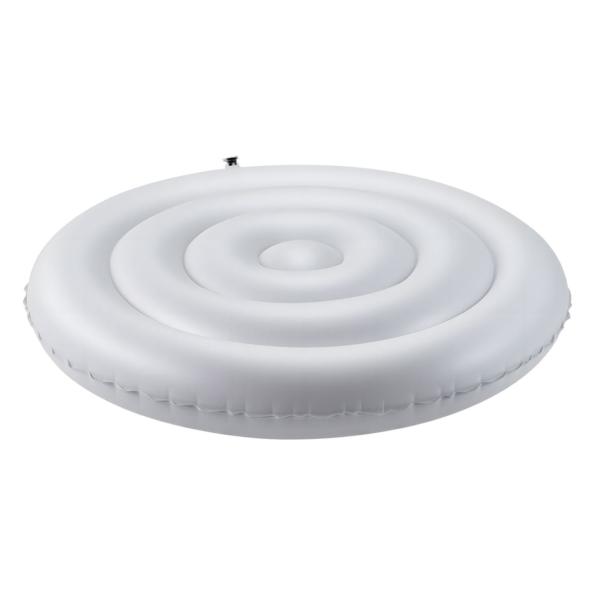 Inflatable Hot Tub Cover, 4.5 Ft Round Hot Tub Cover Protector, Insulated Spa Covers for Inflatable Hottub, Weatherproof and Waterproof Energy Saving Lid for Outdoor Use, White