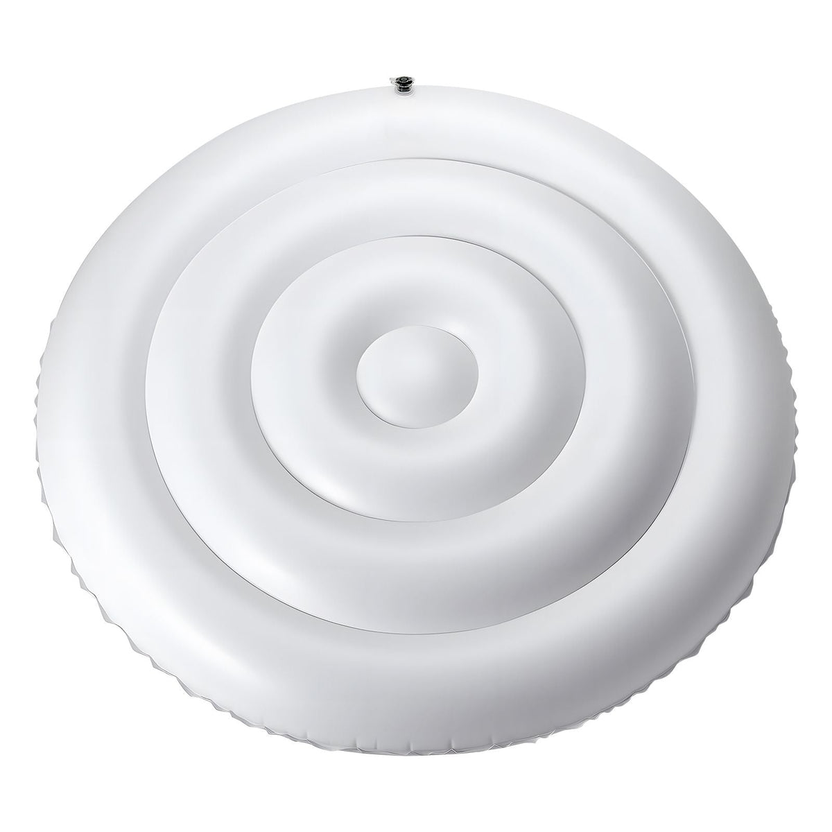 Inflatable Hot Tub Cover, 4.5 Ft Round Hot Tub Cover Protector, Insulated Spa Covers for Inflatable Hottub, Weatherproof and Waterproof Energy Saving Lid for Outdoor Use, White