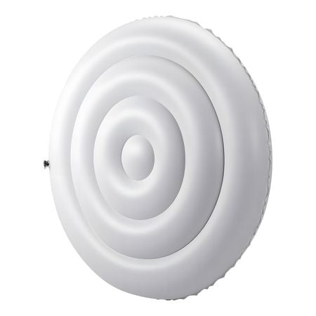 Inflatable Hot Tub Cover, 4.5 Ft Round Hot Tub Cover Protector, Insulated Spa Covers for Inflatable Hottub, Weatherproof and Waterproof Energy Saving Lid for Outdoor Use, White