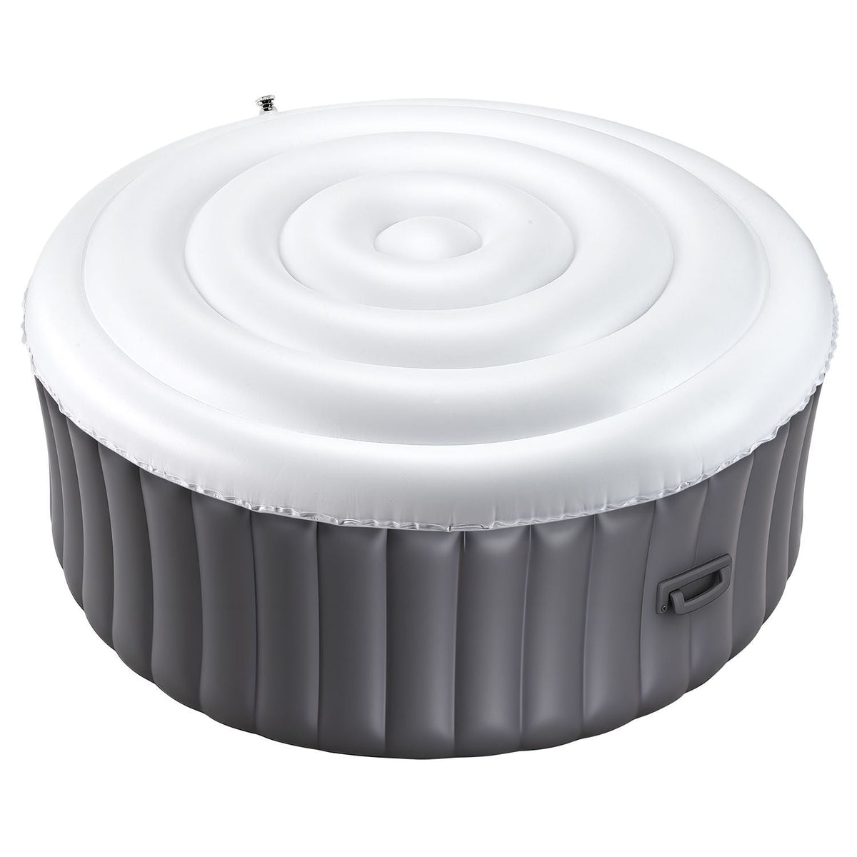 Inflatable Hot Tub Cover, 5.4 Ft Round Hot Tub Cover Protector, Insulated Spa Covers for Inflatable Hottub, Weatherproof and Waterproof Energy Saving Lid for Outdoor Use, White