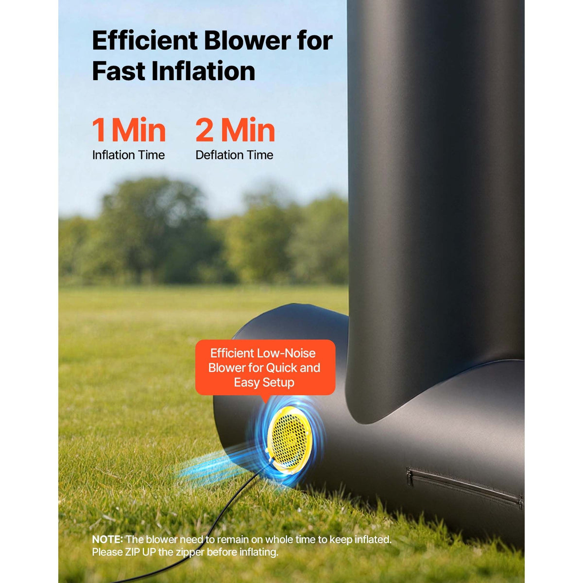 Inflatable Movie Screen, 14 ft Outdoor Inflatable Projection Screen with Portable Storage Bag, Front/Rear Projection, Easy Set Up, Blow Up Screen for Outdoor Backyard Movie Night, Theme Parties