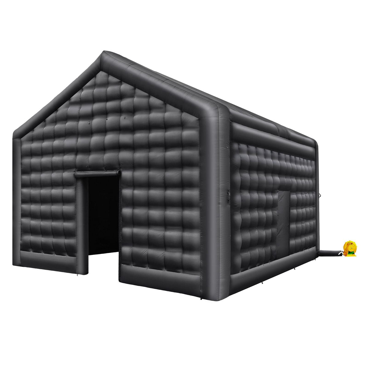 Inflatable Nightclub, 17.7 x 16.4 x 13.9 Ft, Blow up Party Tent with Disco Lights & 680W Blower, Large Inflatable Night Club Tent for Adults, Inflatable House Air Cube for Wedding Birthday Black