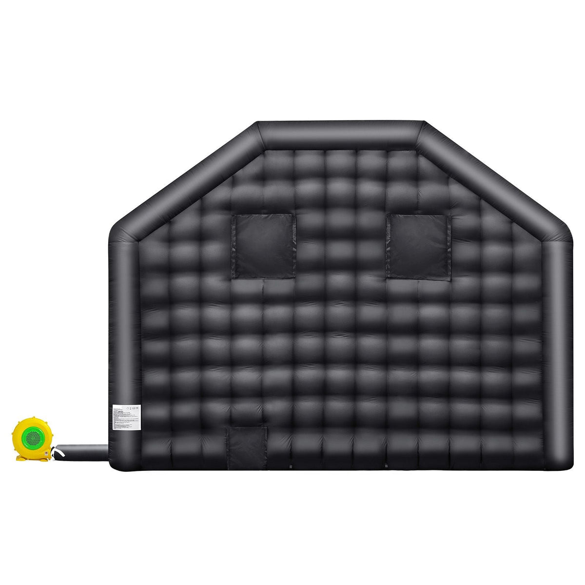 Inflatable Nightclub, 19.7 x 16.4 x 12 Ft, Blow up Party Tent with Disco Lights & 680W Blower, Large Inflatable Night Club Tent for Adults, Inflatable House Air Cube for Wedding Birthday Black