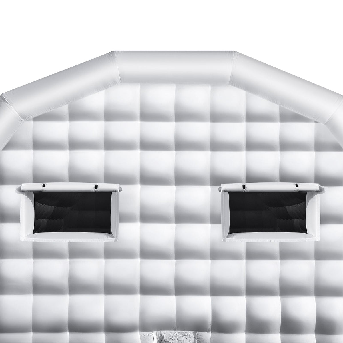 Inflatable Nightclub, 26.2 x 19.7 x 13.1 ft Inflatable Party Tent with 1100W Blower & Sandbag, Blow up Night Club with 2 Windows, Air Cube House for Event Birthday Wedding Party, White
