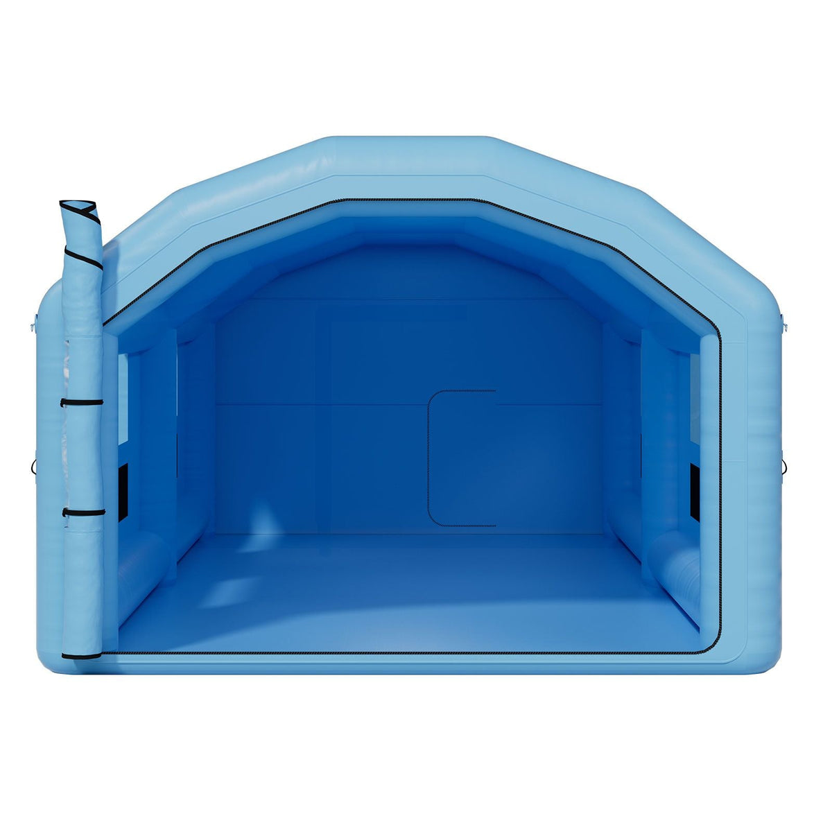 Inflatable Paint Booth, 32.81 x 19.69 x 13.12 ft, Inflatable Spray Booth with 950W and 1100W Blowers and Air Filter System, Round Roof, for Painting Car, Truck, Furniture, Automotive Sheet Metal