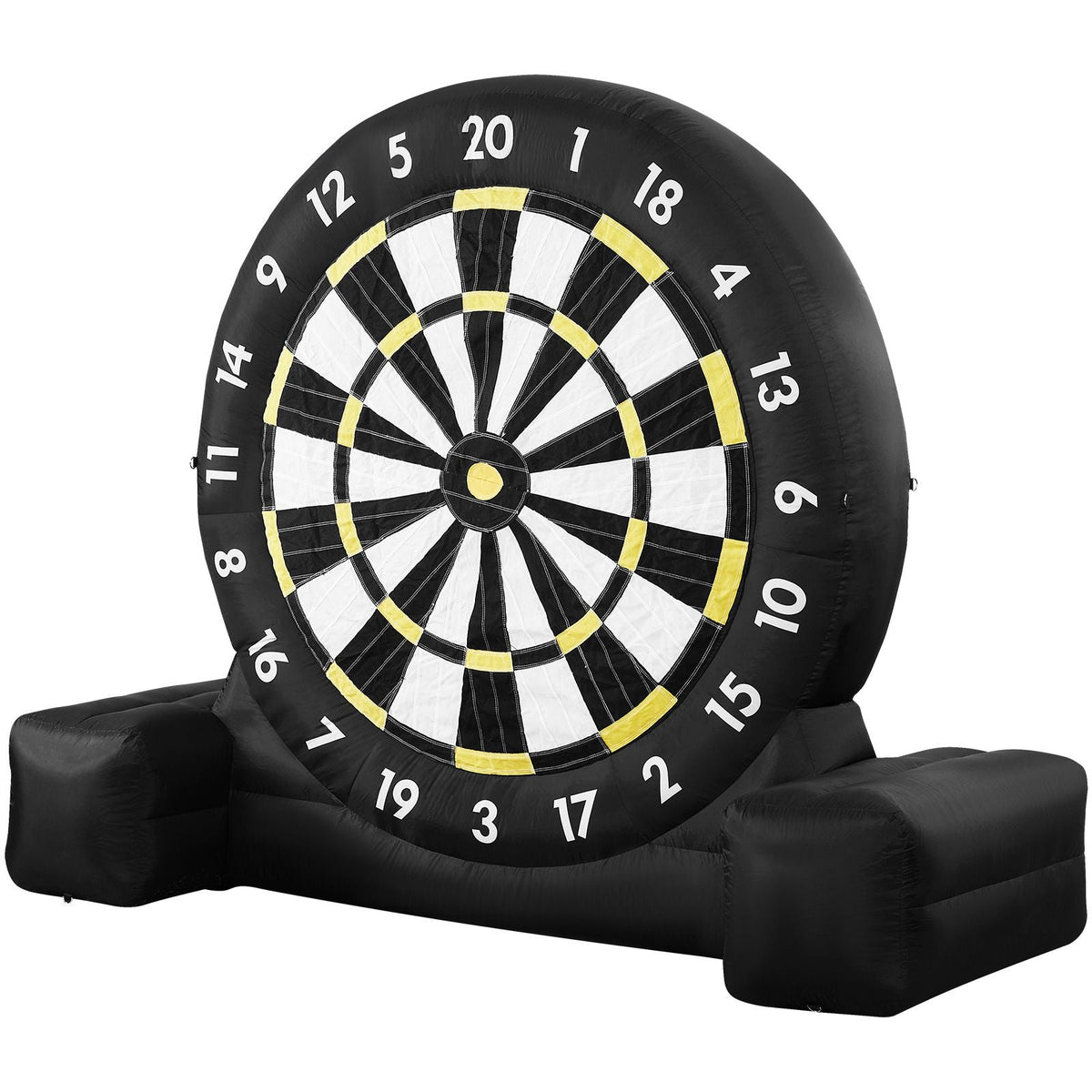 Inflatable Soccer Dart Board, over 10 ft High Giant Soccer Dart Board with 9 Kick Balls & Air Pump, 2-Minutes Setup & Storage Bag for Easy Carrying, for Giant Yard Games, Giant Kick Darts Game