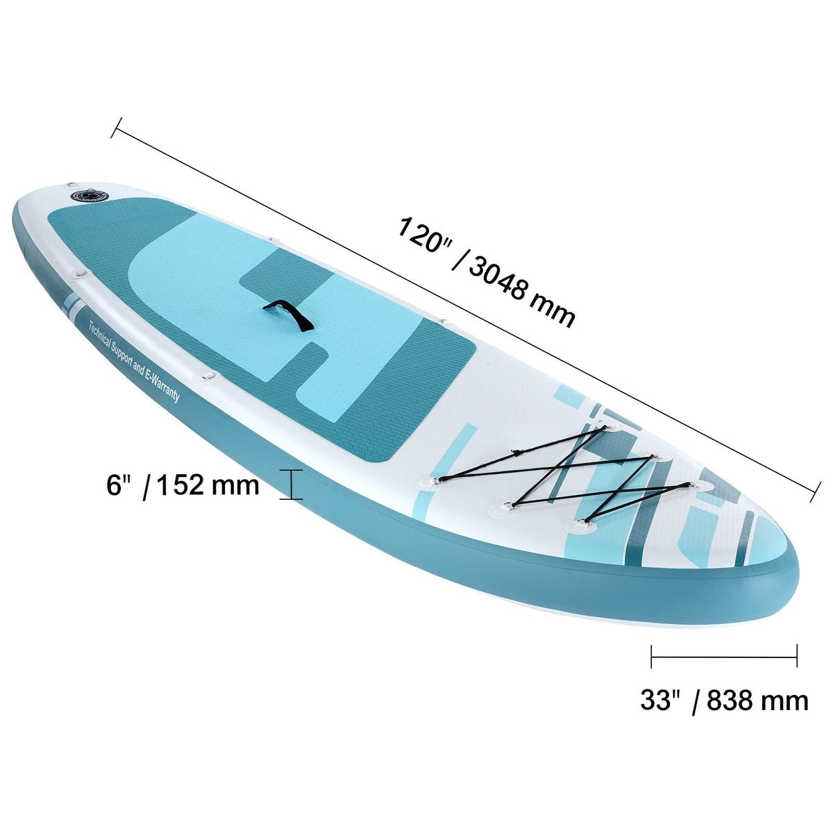Inflatable Stand Up Paddle Board, 10' x 33" x 6" Wide SUP Paddleboard, with Board Accessories, Pump, Paddle, Fin, Phone Bag, Backpack, Ankle Leash, Repair Kit, Non-slip Deck for Youth & Adults