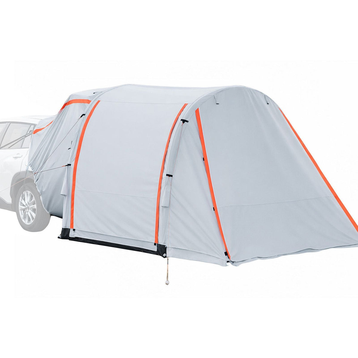 Inflatable SUV Tent with Awning, 8 x 6.7 ft 3-Season SUV Tailgate Tent with Ventilated Doors & Mesh Window, PU2000mm Waterproof Car Rear Hatch Tents for Outdoor Camping - Air Pump Included