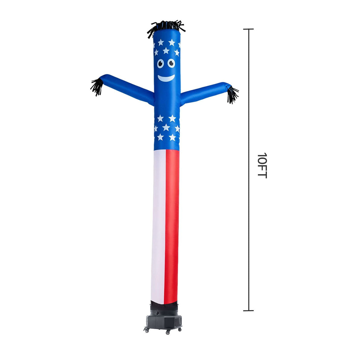 Inflatable Tube Man with Blower, 10 ft Tall, Wacky Waving Wind Flying Inflatable Dancing Tube Guy with 3/4 HP IPX3 Waterproof Blower Fan, for Outdoor Advertising Business Store Party Decoration