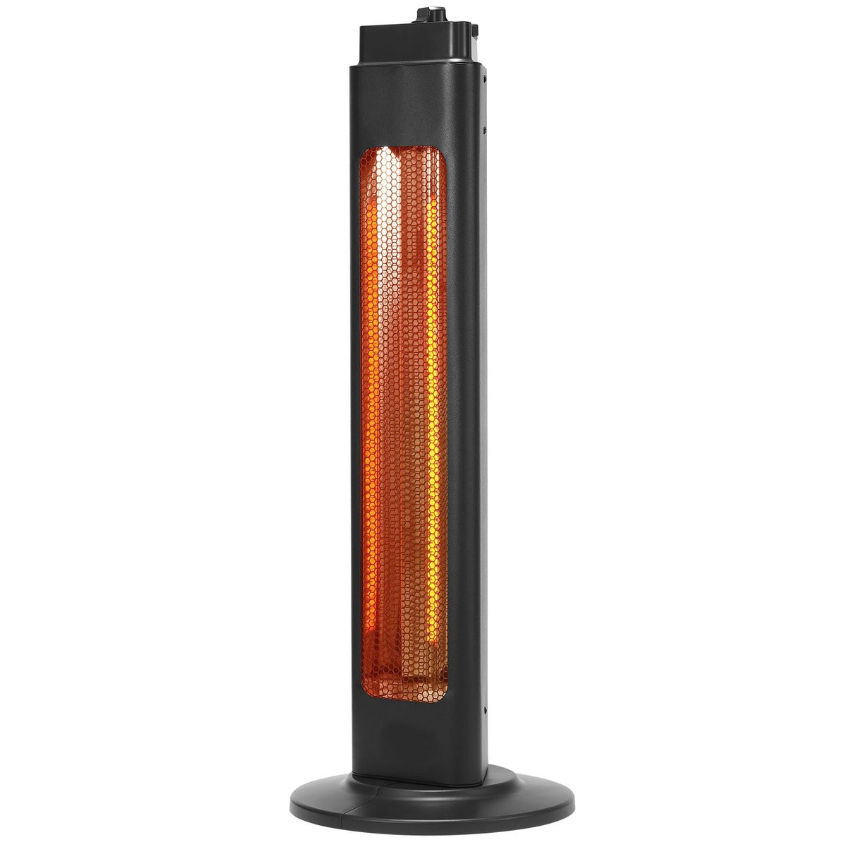 Infrared Heater, 1500W Electric Space Heater with Remote Control & 3 Speeds & 24H Timer & Multiple Security Protections, Indoor/Outdoor for Bedroom,Studio,Porch,Dining Room,Studio