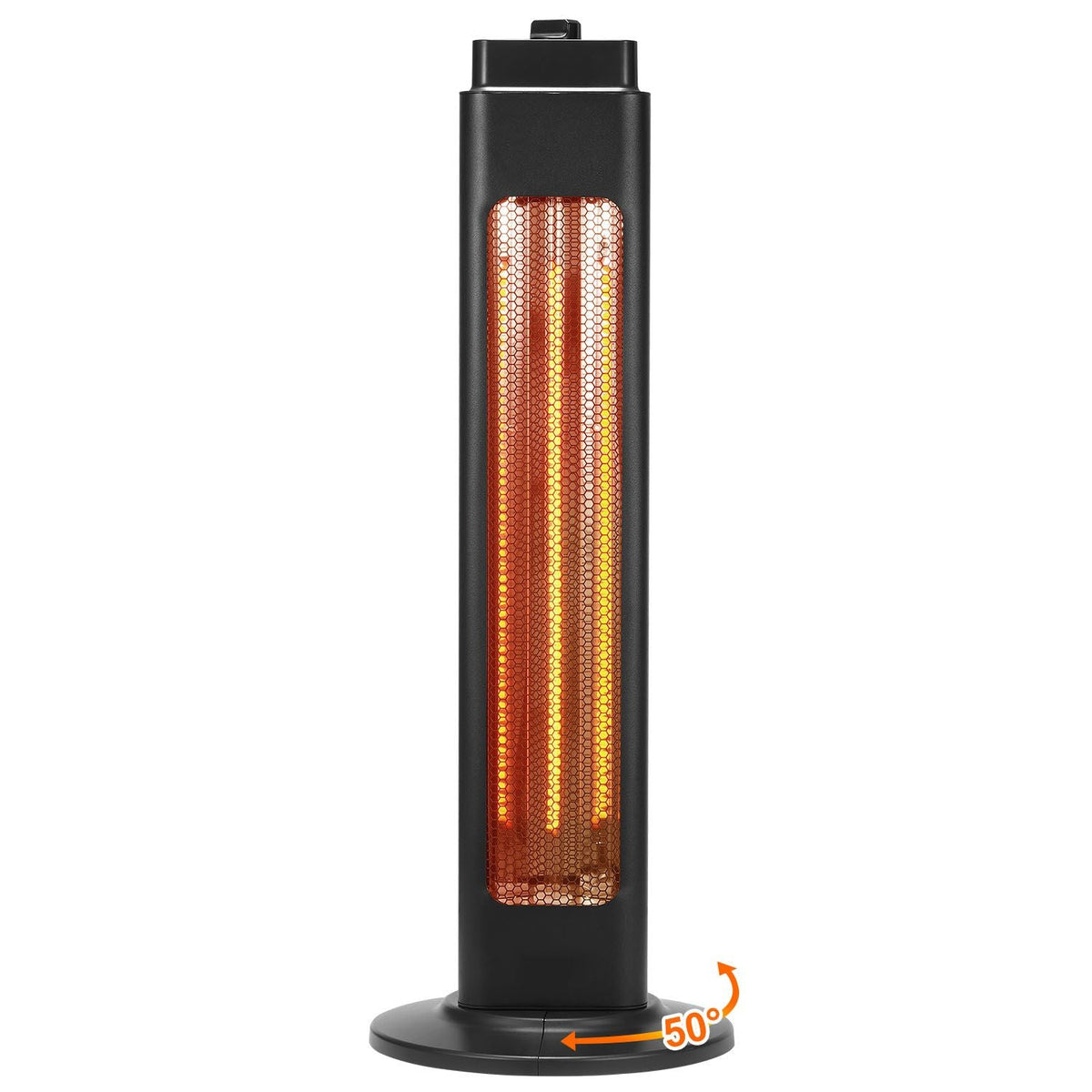 Infrared Heater, 1500W Electric Space Heater with Remote Control & 3 Speeds & 24H Timer & Multiple Security Protections, Indoor/Outdoor for Bedroom,Studio,Porch,Dining Room,Studio