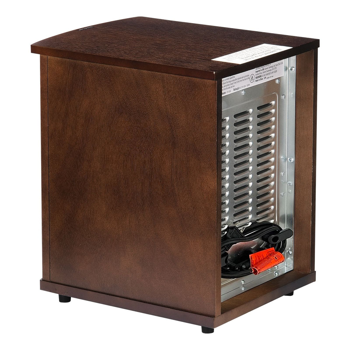 Infrared Heater, 1500W Remote Control Electric Space Heater, LED Patio Heater w/ 3 Speeds & Timer & Overheat/Tip-Over Protection & Child Lock, for Bedroom,Living Room,Nursery,Studio,MDF