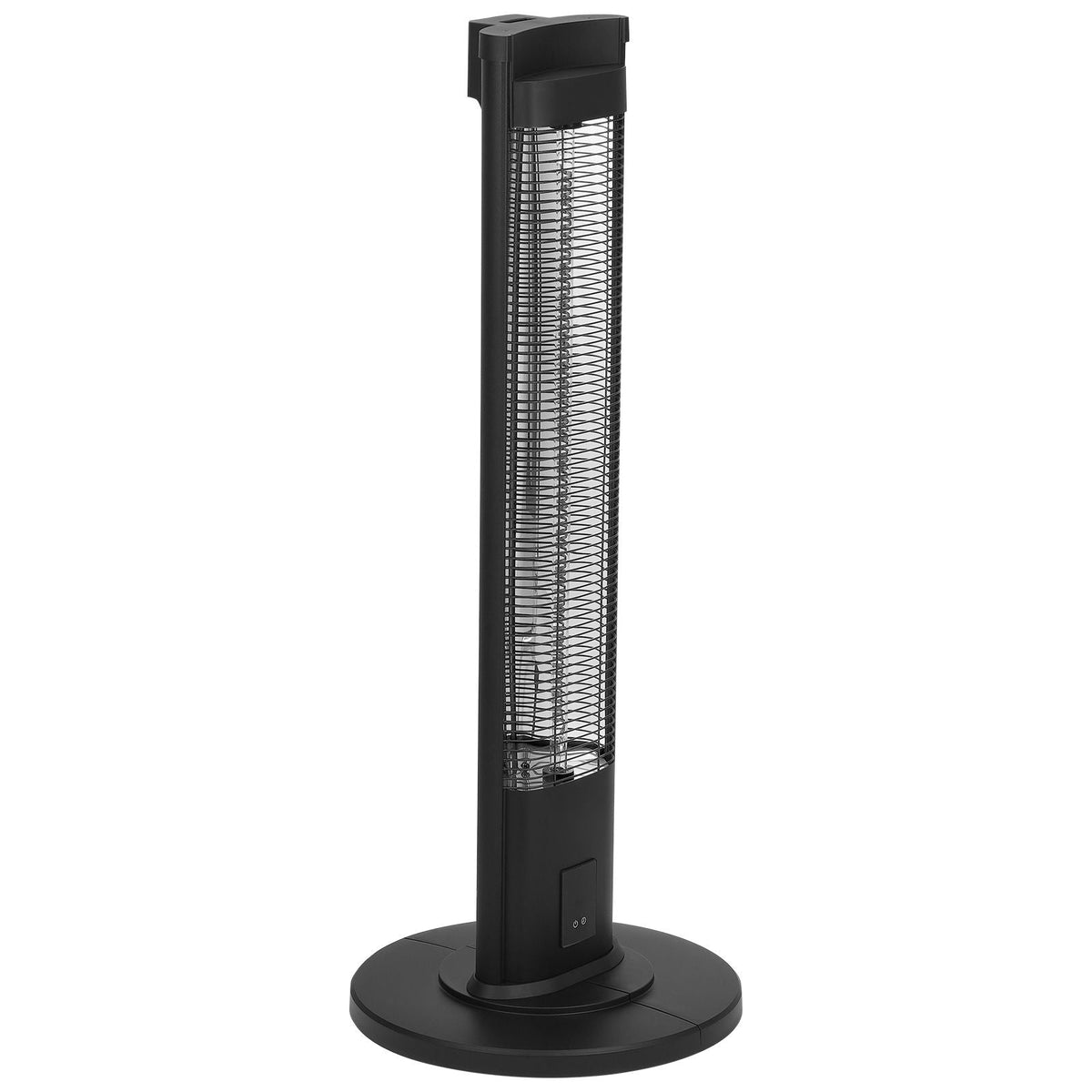 Infrared Heater, 1500W Remote Control Electric Space Heater, Patio Heater w/ 3 Speeds & Timer & Tip-Over Protection, Outdoor/Outdoor for Bedroom,Studio,Porch,Dining Room,Studio, Stand,40in L