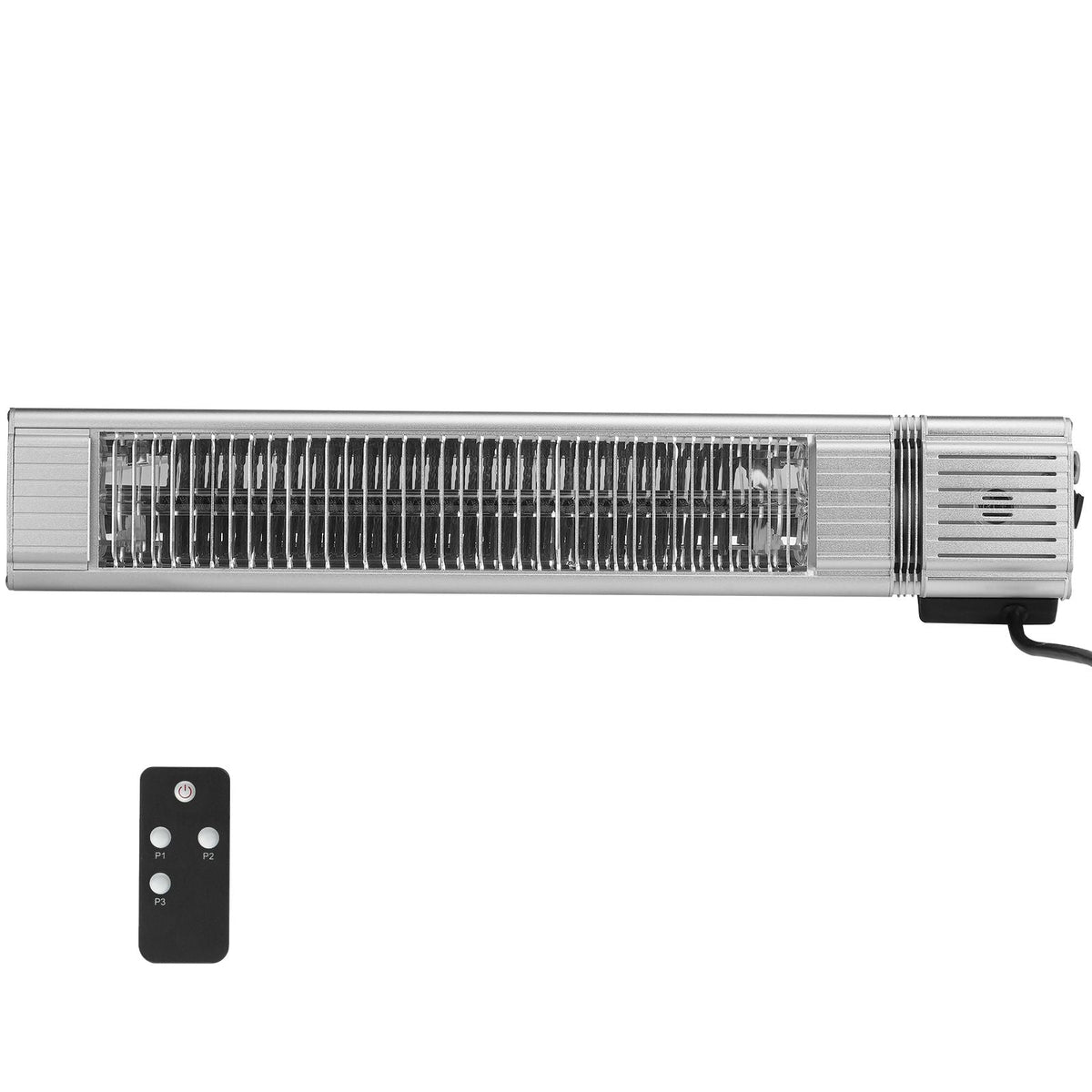 Infrared Heater, 1500W Remote Control Electric Space Infrared Heater, IP65 Protection Carbon Infrared Outdoor Heater with 3 Speeds, for Porch,Patio,Dining Room,Studio,Backyard,Garage, Wall Mount