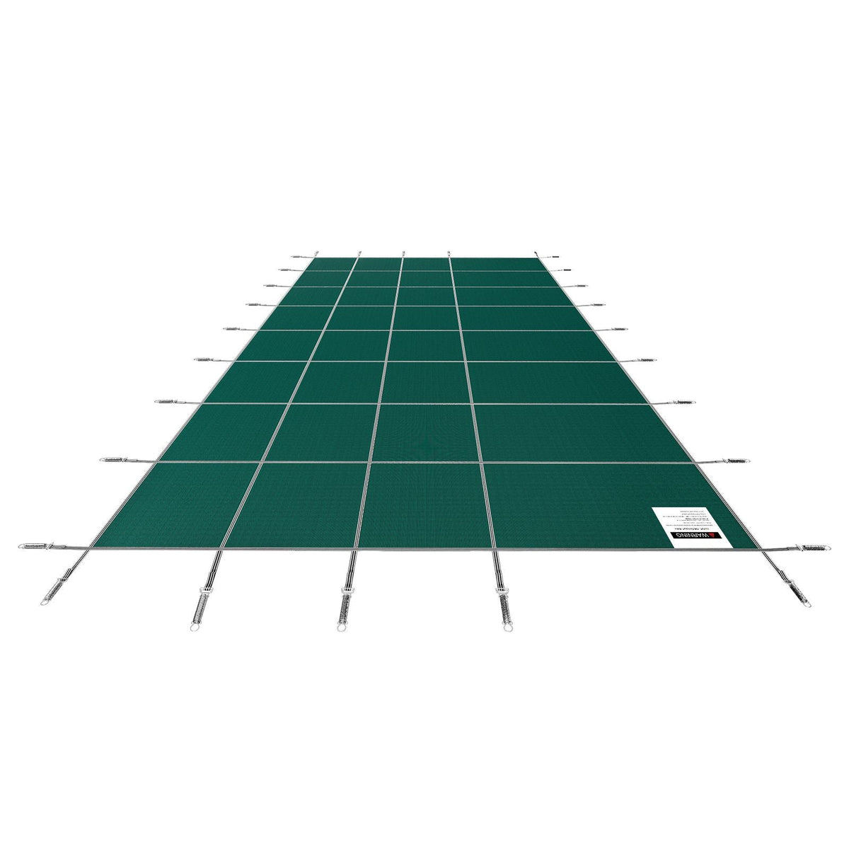 Inground Pool Safety Cover, 14 ft x 26 ft Rectangular Winter Pool Cover, Triple Stitched, High Strength Mesh PP Material with Good Rain Permeability, Installation Hardware Included, Green