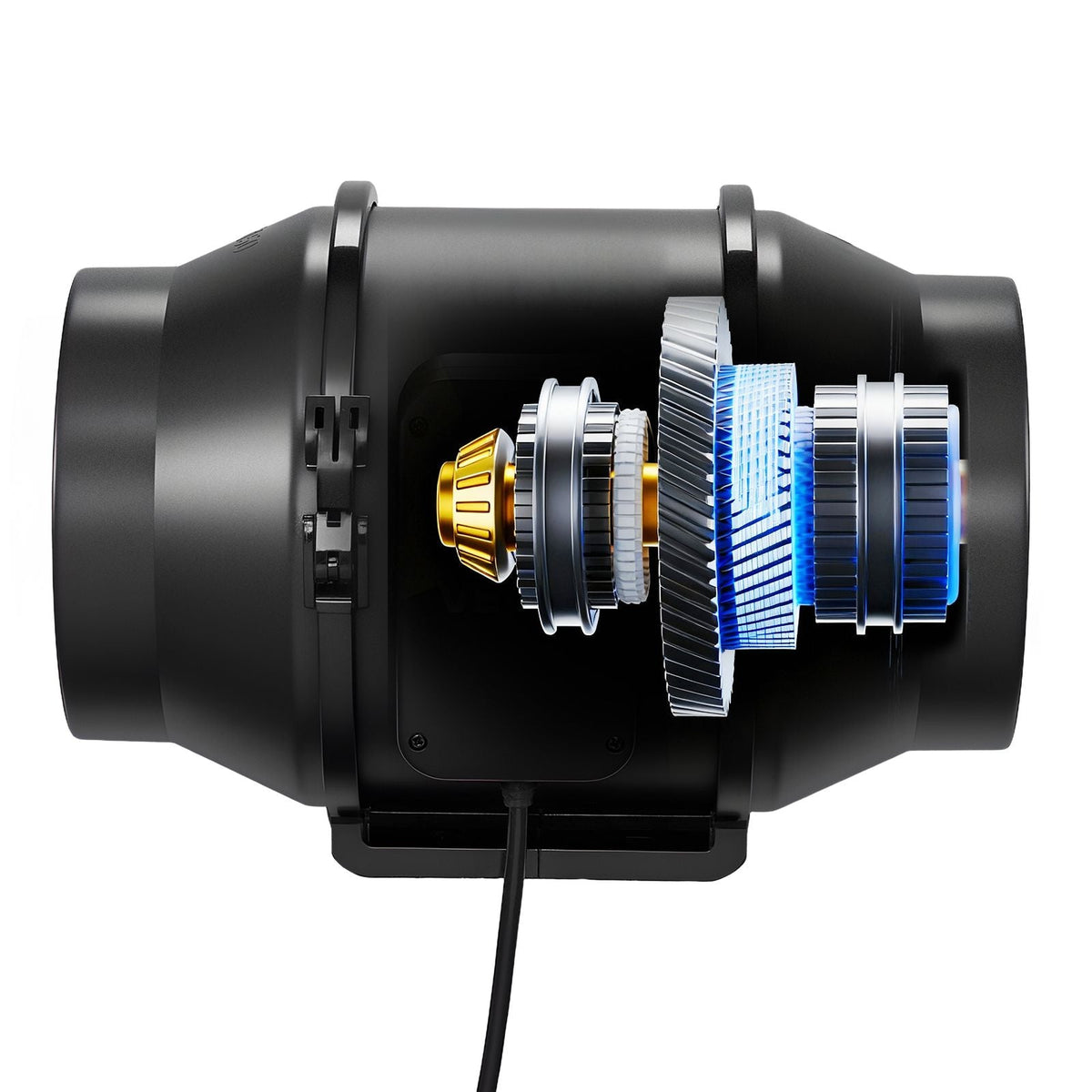 Inline Duct Fan, 6 in Quiet Inline Exhaust Fan, 380 CFM Powerful AC-Motor Ventilation Fans for Cooling Booster, High Air Flow, Vent Blower Fans for Indoor Grow Tents Basement Hydroponics
