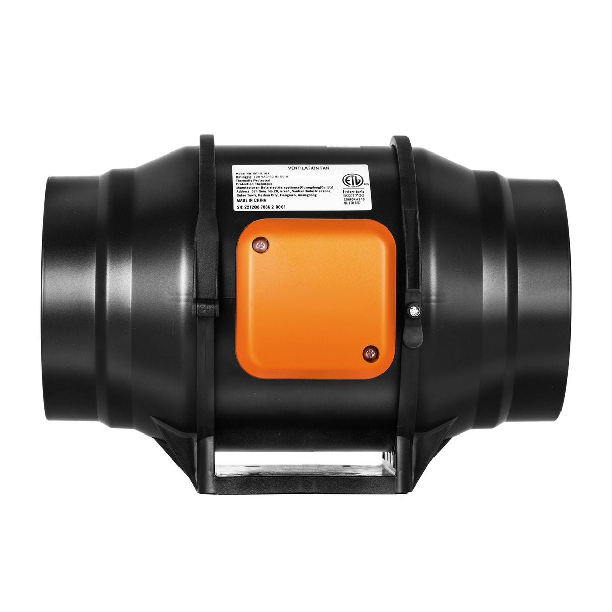 Inline Duct Fan, 6-Inch 402 CFM with Temperature Humidity Controller, Quiet EC-motor Ventilation Exhaust Fan for Cooling Booster, Grow Tents, Hydroponics