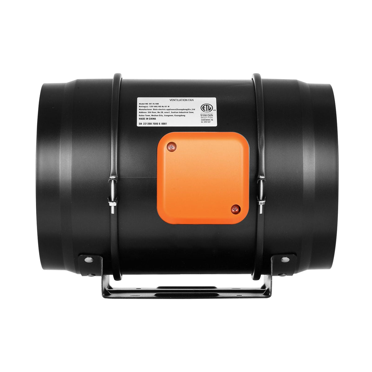 Inline Duct Fan, 8-Inch 807 CFM with Temperature Humidity Controller, Quiet EC-motor Ventilation Exhaust Fan for Cooling Booster, Grow Tents, Hydroponics